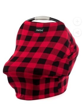 Milk Snob Buffalo Plaid Nursing Cover Car Seat Cover Scarf